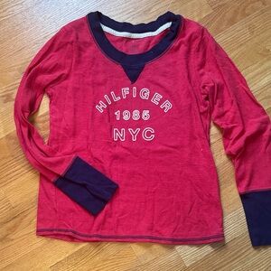 Womens Long Sleeve Tommy Hilfiger Sleep Tshirt